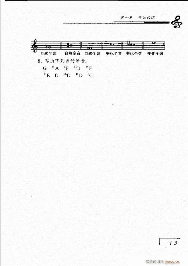 音乐基础理论 目录 1 60(十字及以上)20