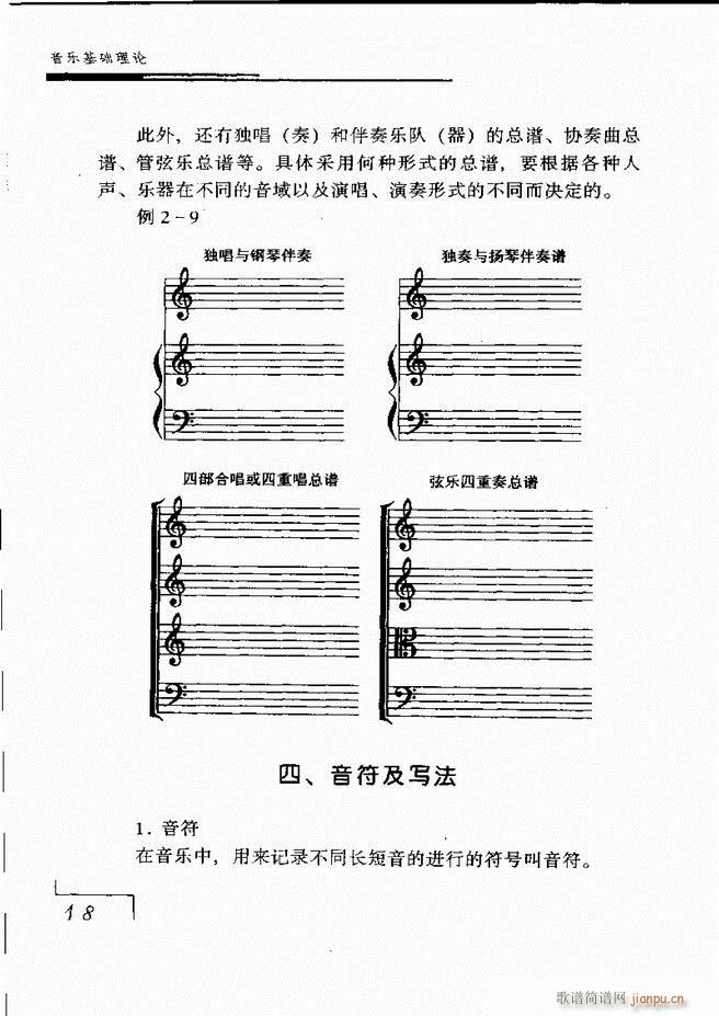 音乐基础理论 目录 1 60(十字及以上)25