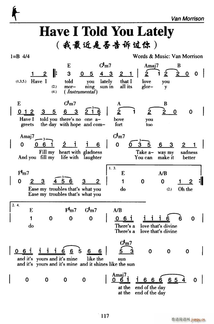 Have I Told You Lately 我最近是否告诉过你(十字及以上)1