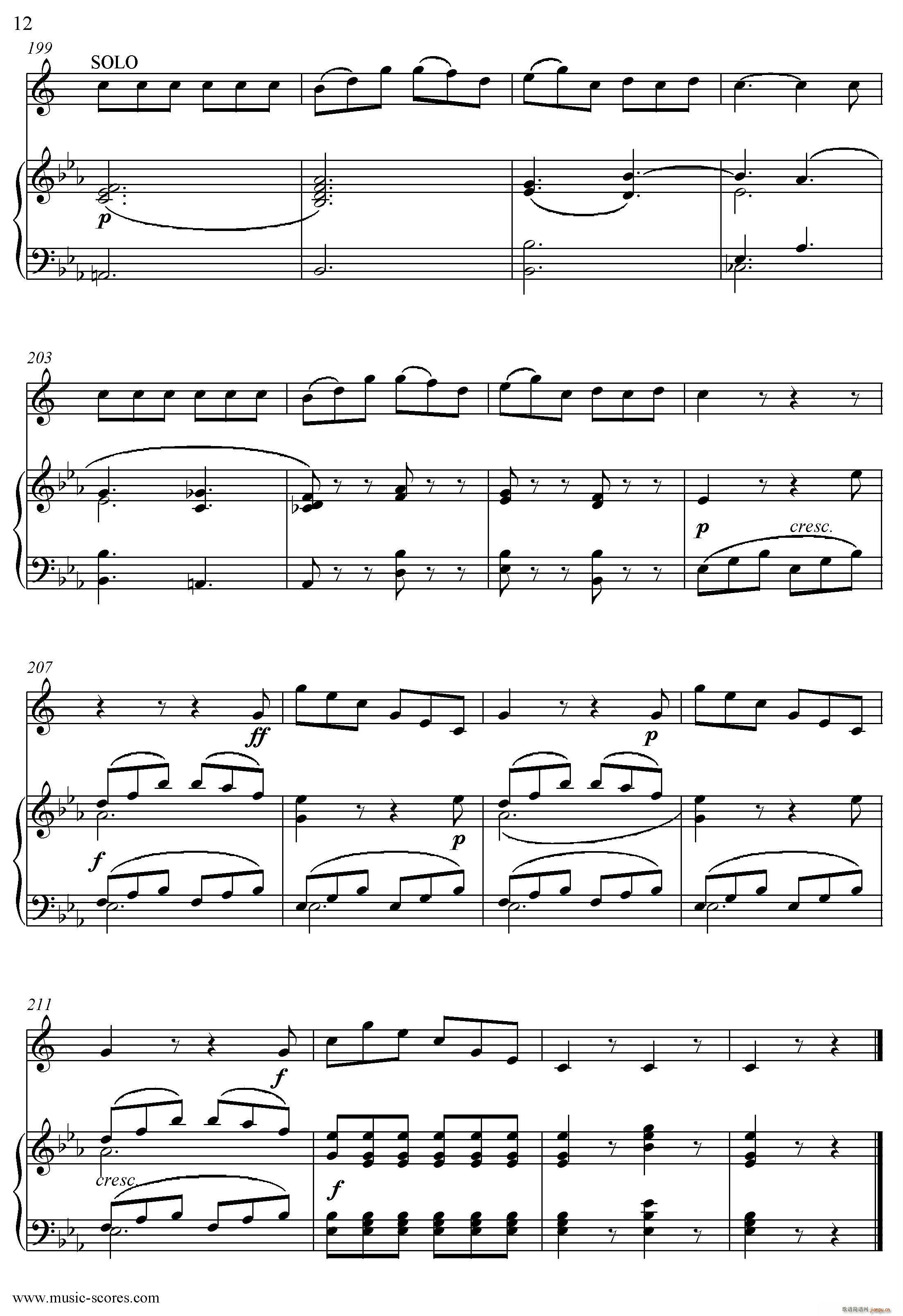 Mozart Concerto KV495 No 4 3st Rondo 回旋曲(十字及以上)12