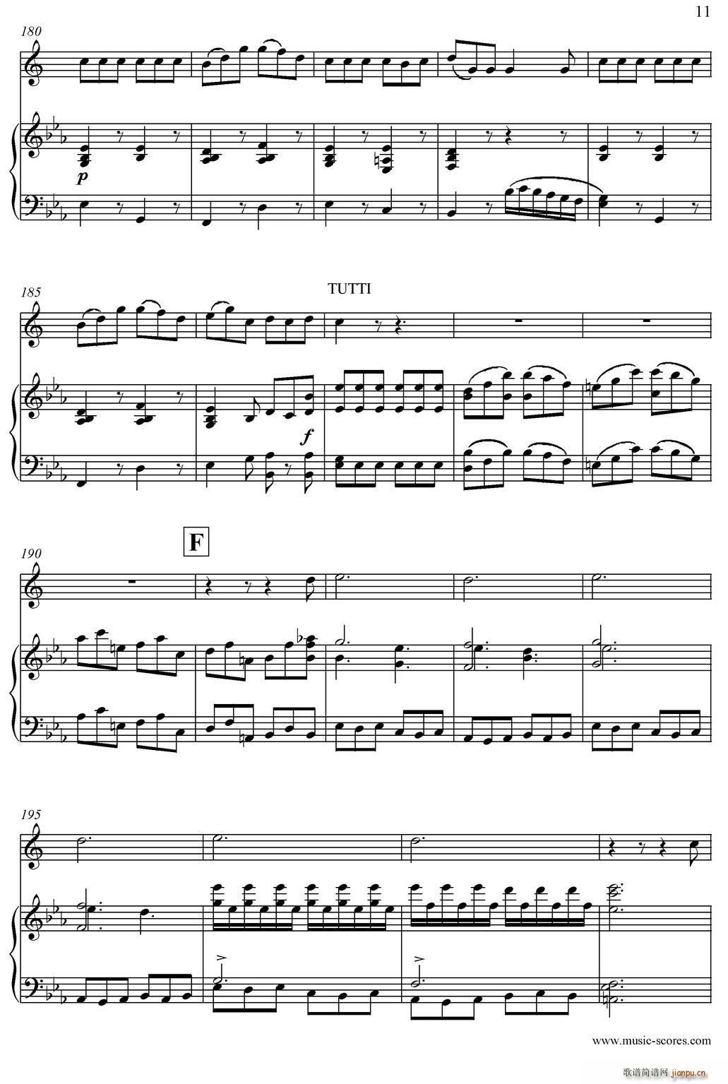 Mozart Concerto KV495 No 4 3st Rondo 回旋曲(十字及以上)11