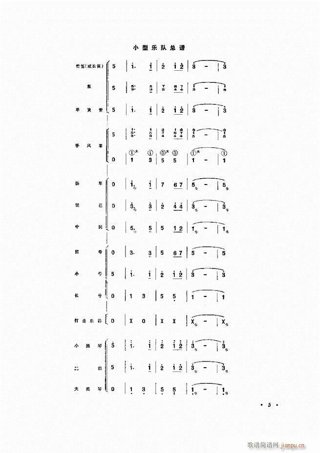 小型乐队编配b 目录前言 1 60(十字及以上)10