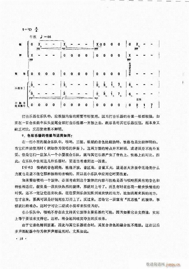 小型乐队编配b 目录前言 1 60(十字及以上)23