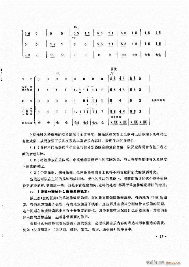 小型乐队编配b 目录前言 1 60(十字及以上)30