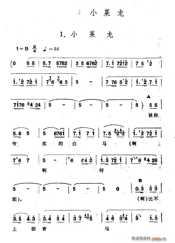 小莱龙 新疆伊犁 维吾尔民歌 第十款型套 小莱龙(十字及以上)1