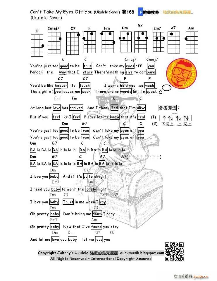 can t take my eyes off you其他(十字及以上)1
