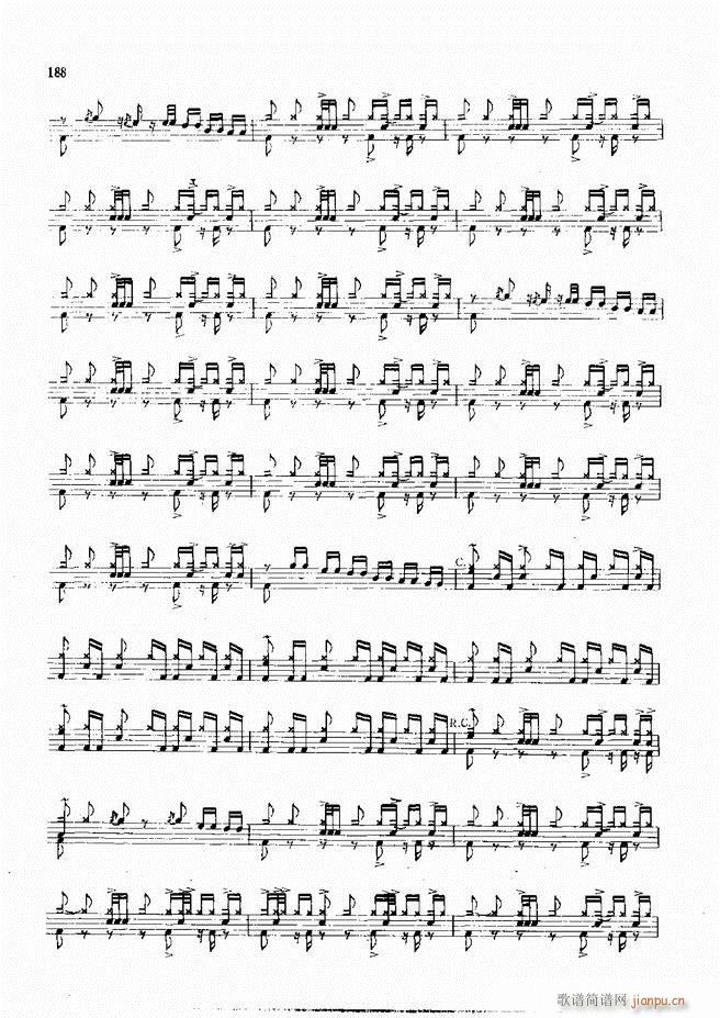 爵士鼓现代风格演奏教程181 215(十字及以上)8