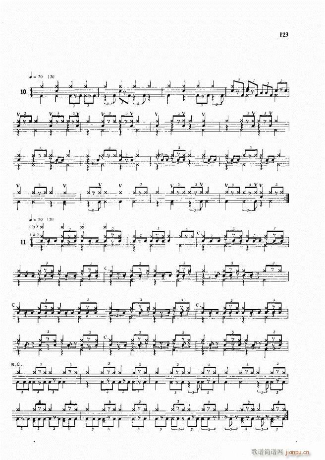 爵士鼓现代风格演奏教程121 180(十字及以上)3