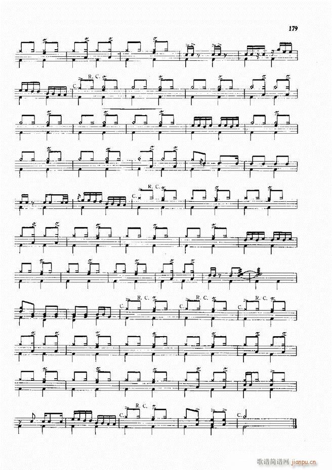 爵士鼓现代风格演奏教程121 180(十字及以上)60