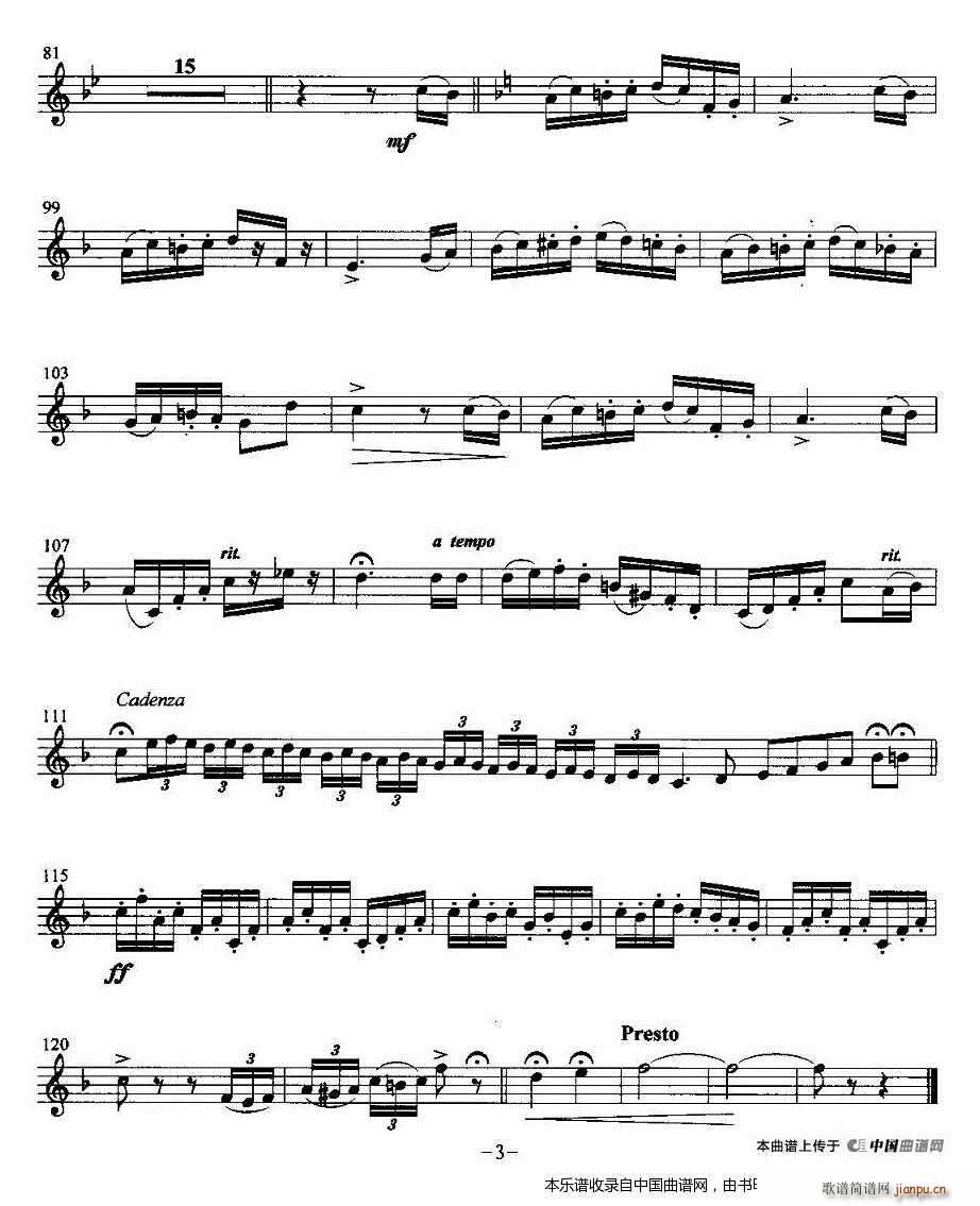 幽谷乐园 小号 铜管(十字及以上)3