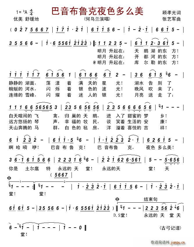 巴音布鲁克夜色多么美(十字及以上)1