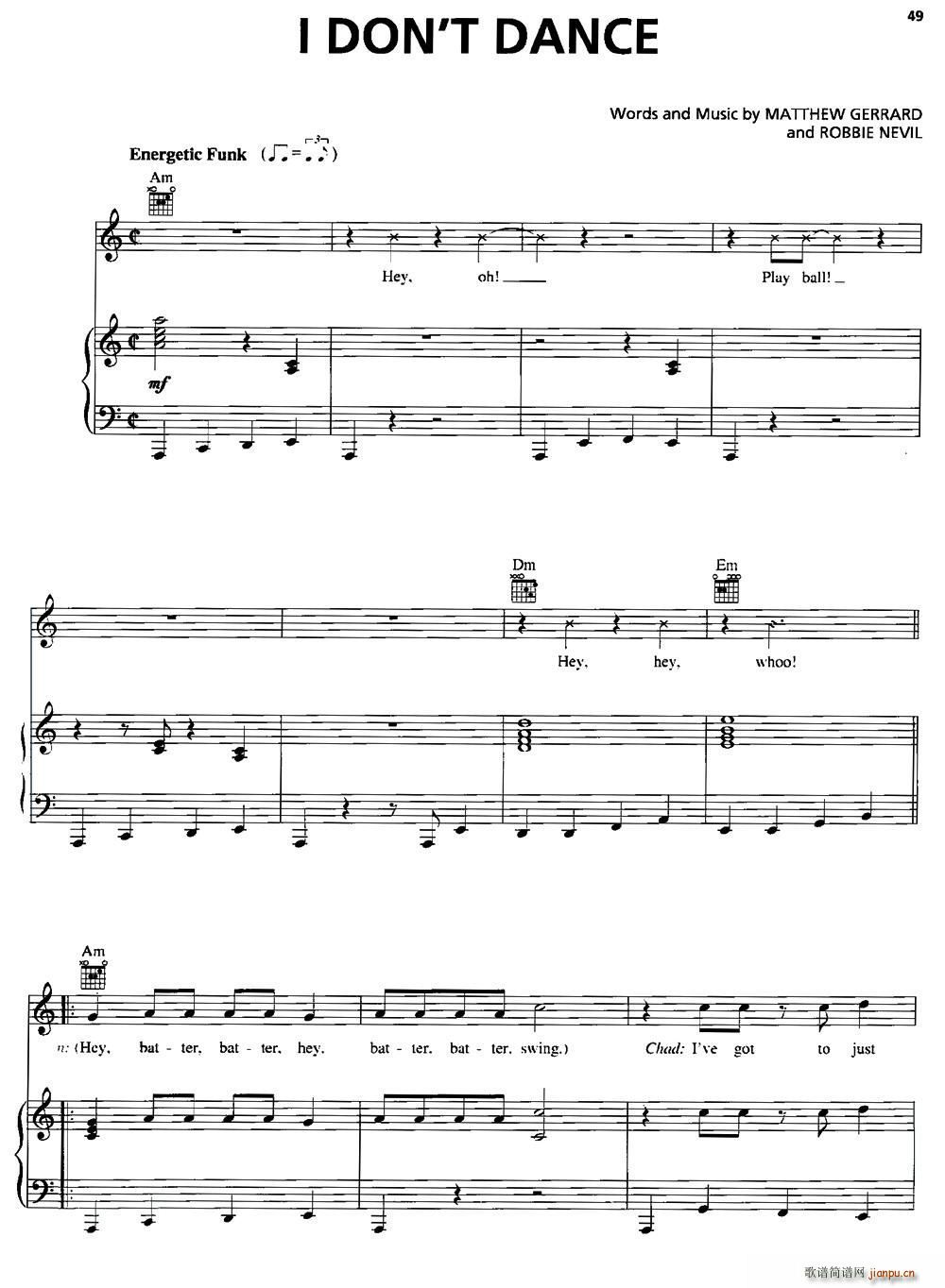 美 I Don t Dance 我不跳舞(十字及以上)1