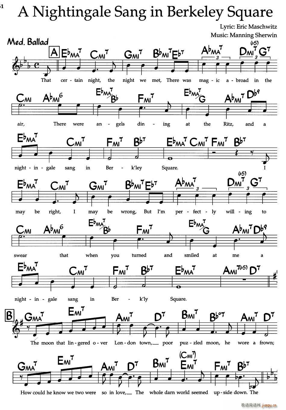 A Nightingale Sang in Berkeley Square(十字及以上)1