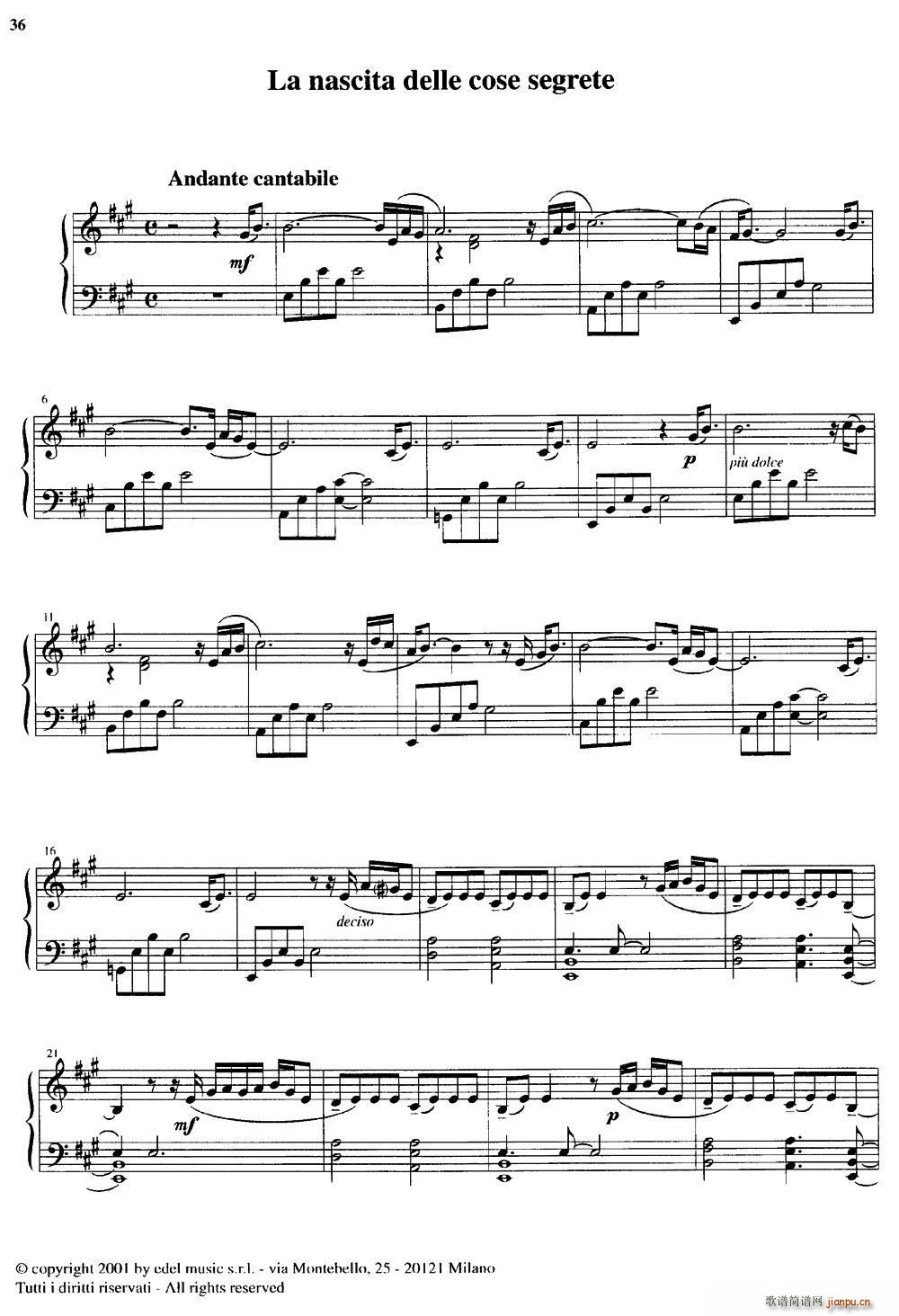 La nascita delle cose segrete(十字及以上)1