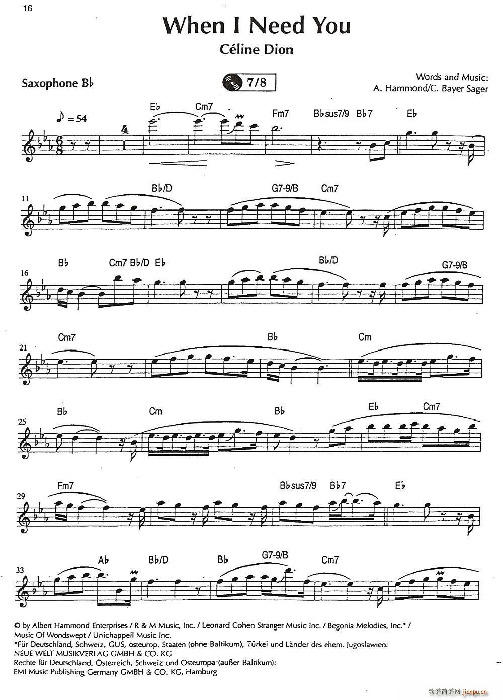 When I Need You(十字及以上)1