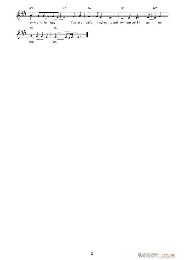 美国影片 泰坦尼克号 主题曲(十字及以上)1