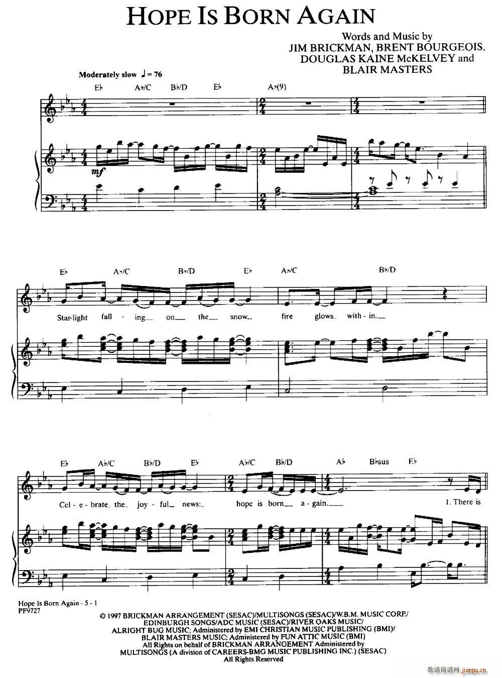 Hope Is Born Again 希望重现(十字及以上)1