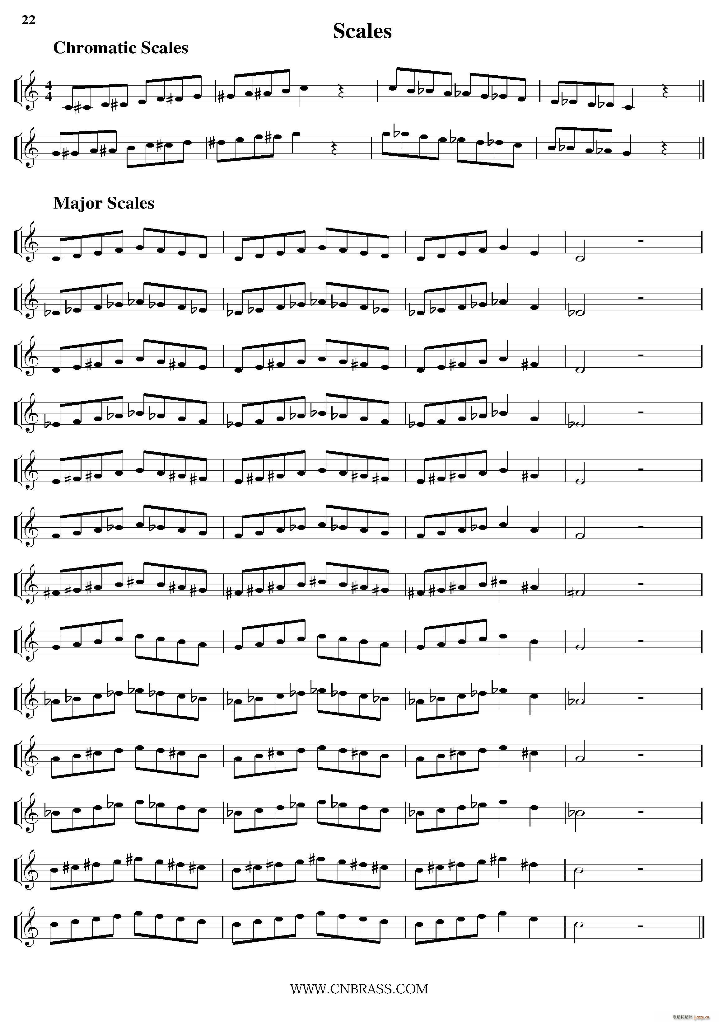 Scales 小号(九字歌谱)1