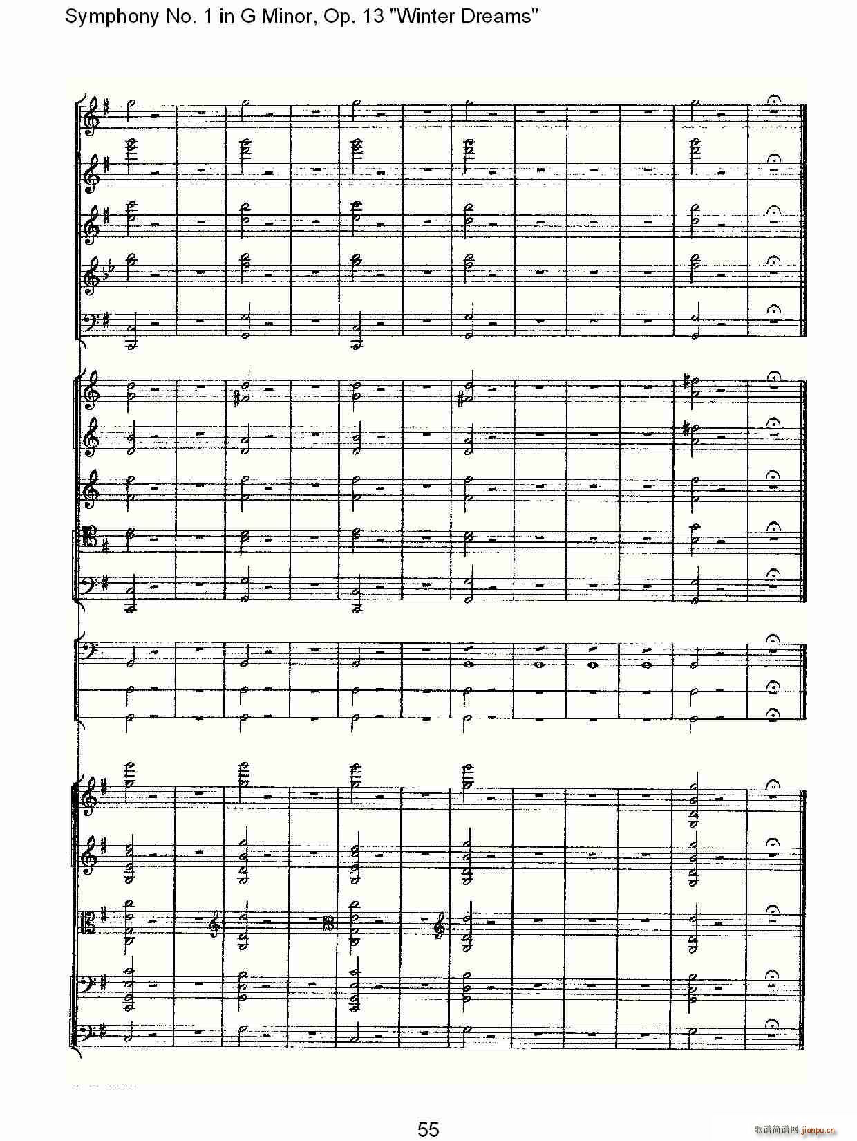 G小调第一交响曲,(九字歌谱)25