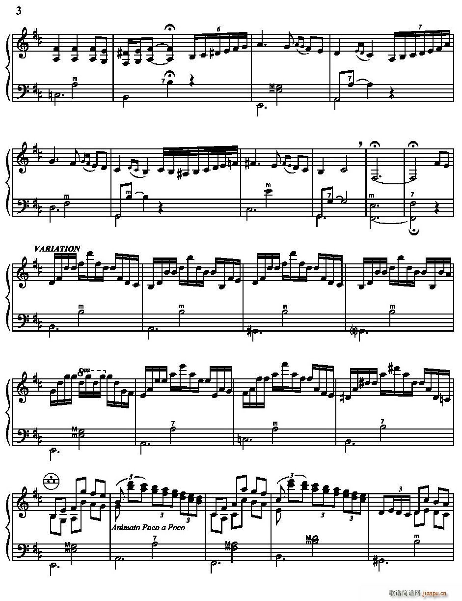 巴钦餐馆的卖花小孩(九字歌谱)3