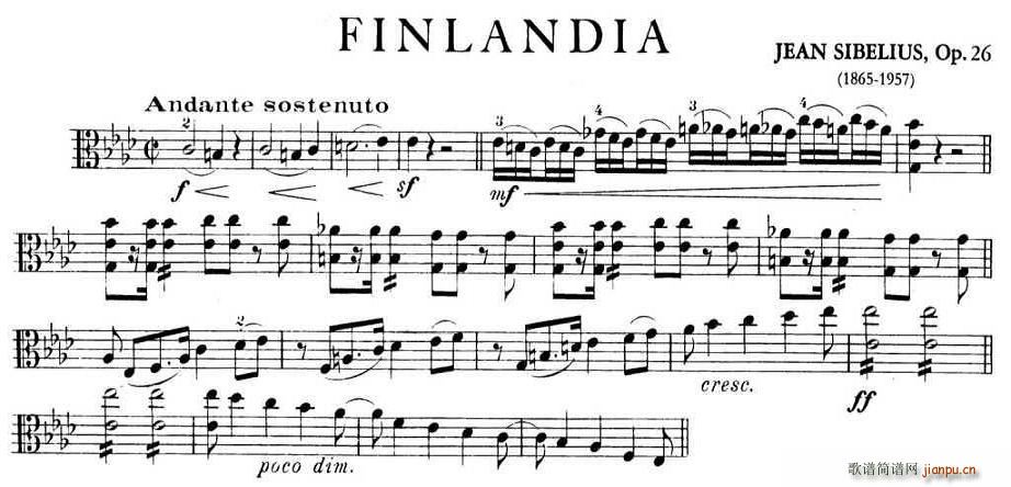 FINLANDIA(九字歌谱)1