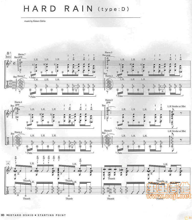 Hard Rain(九字歌谱)1