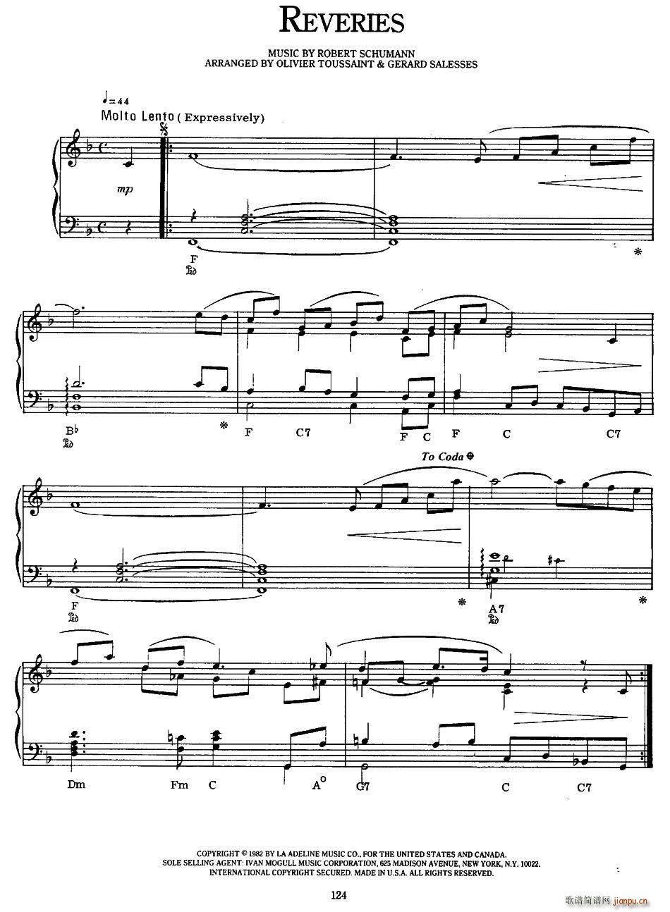 Reveries(八字歌谱)1