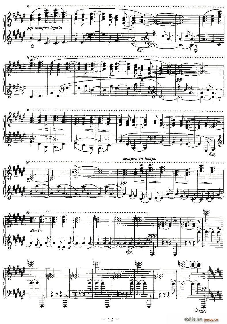 Ballades(八字歌谱)12