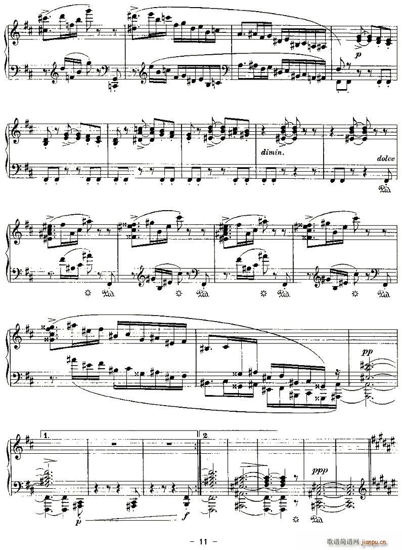 Ballades(八字歌谱)11