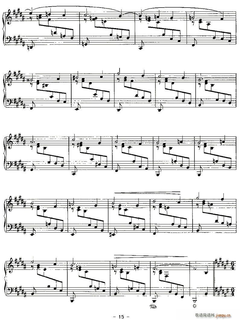 Ballades(八字歌谱)15