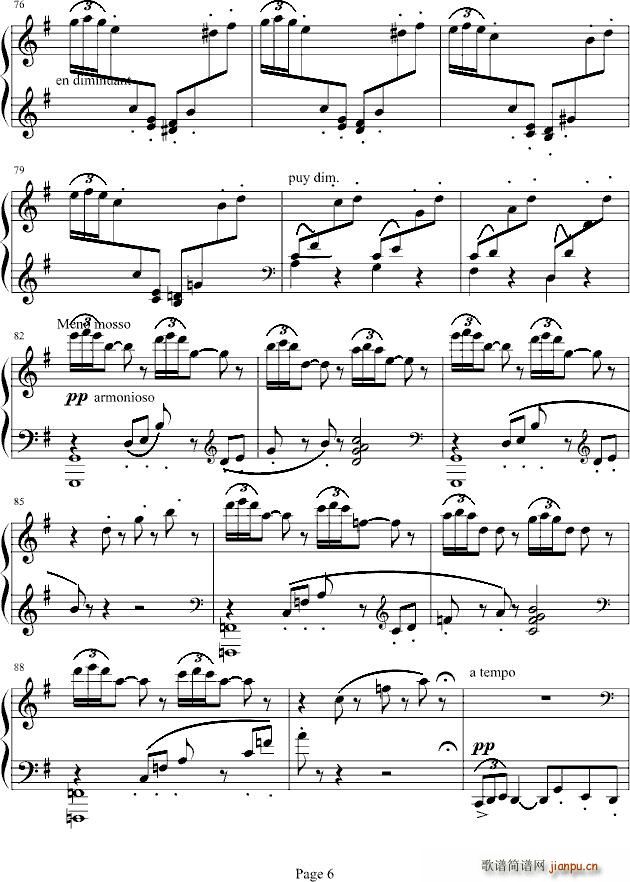 阿拉伯风格幻想曲(八字歌谱)6