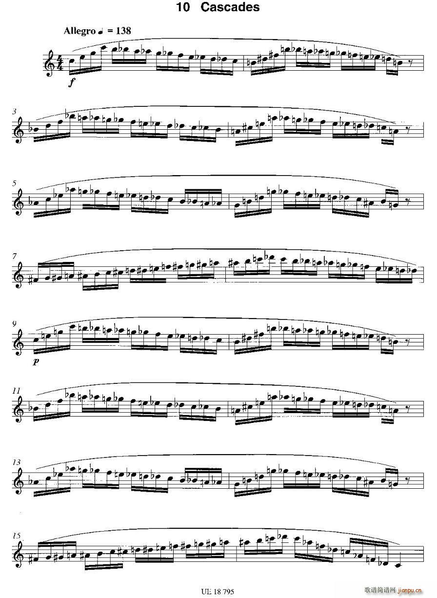 Cascades(八字歌谱)1