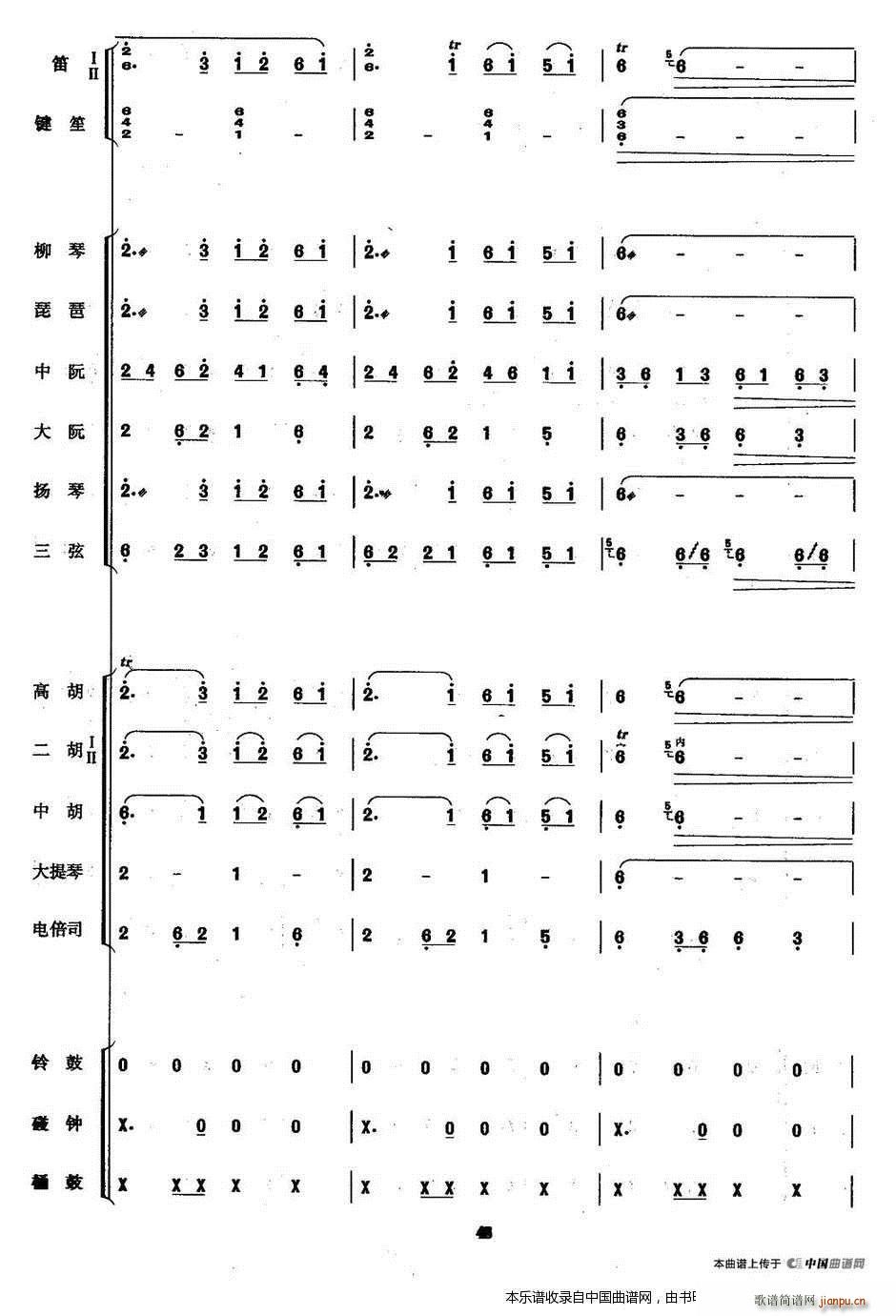 吉祥鼓 乐器谱(七字歌谱)6