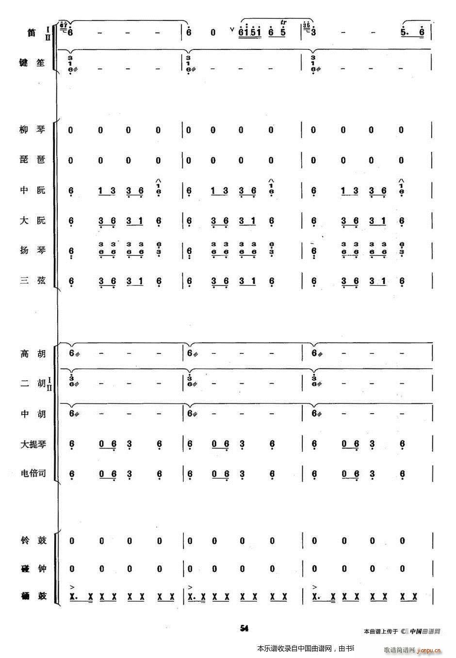 吉祥鼓 乐器谱(七字歌谱)12