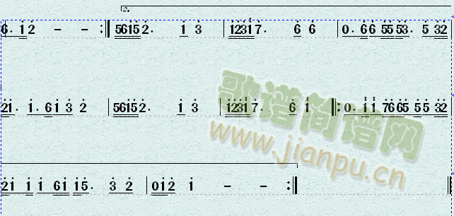 原来那天的阳光(七字歌谱)3