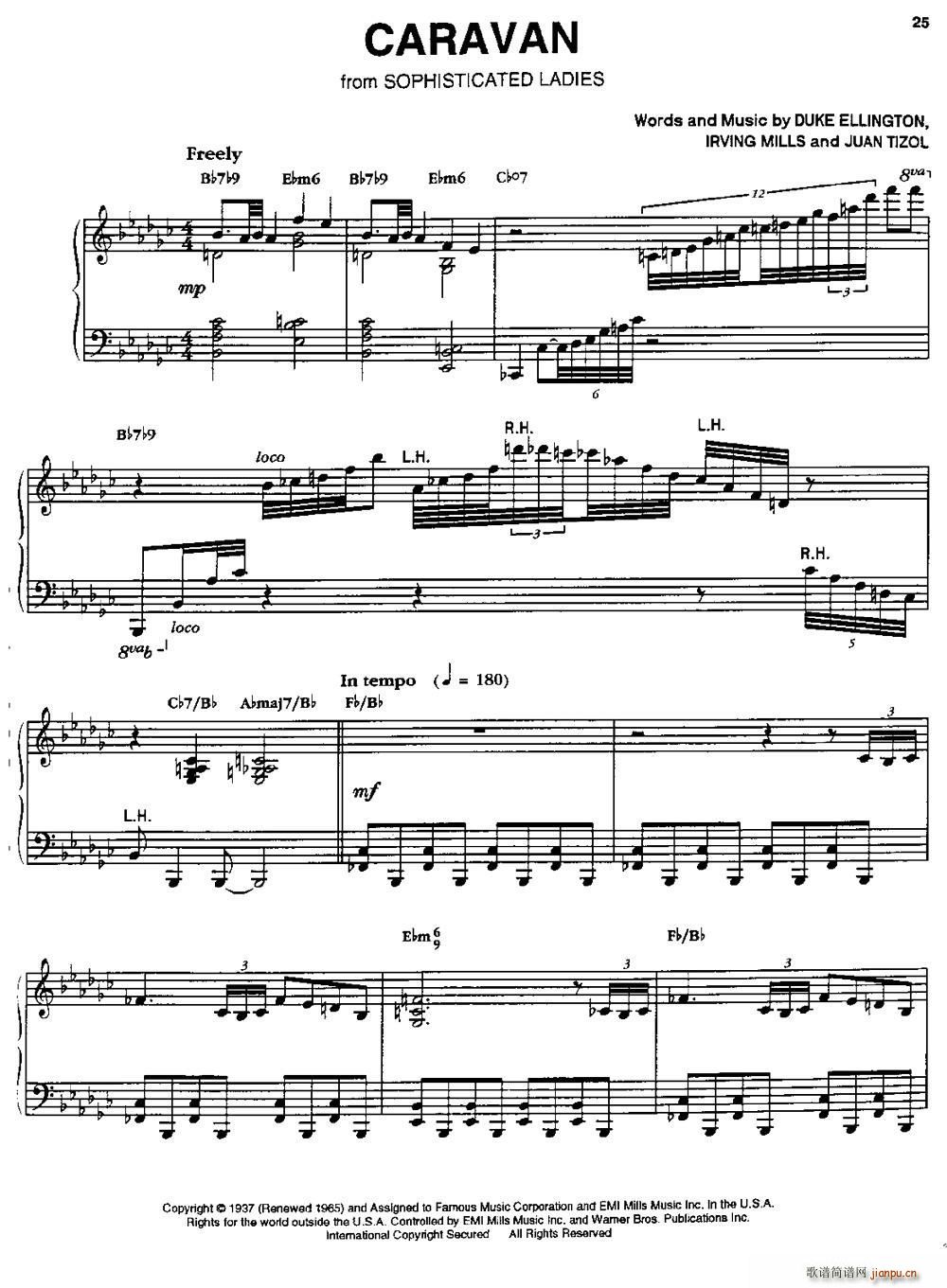 CARAVAN(七字歌谱)1