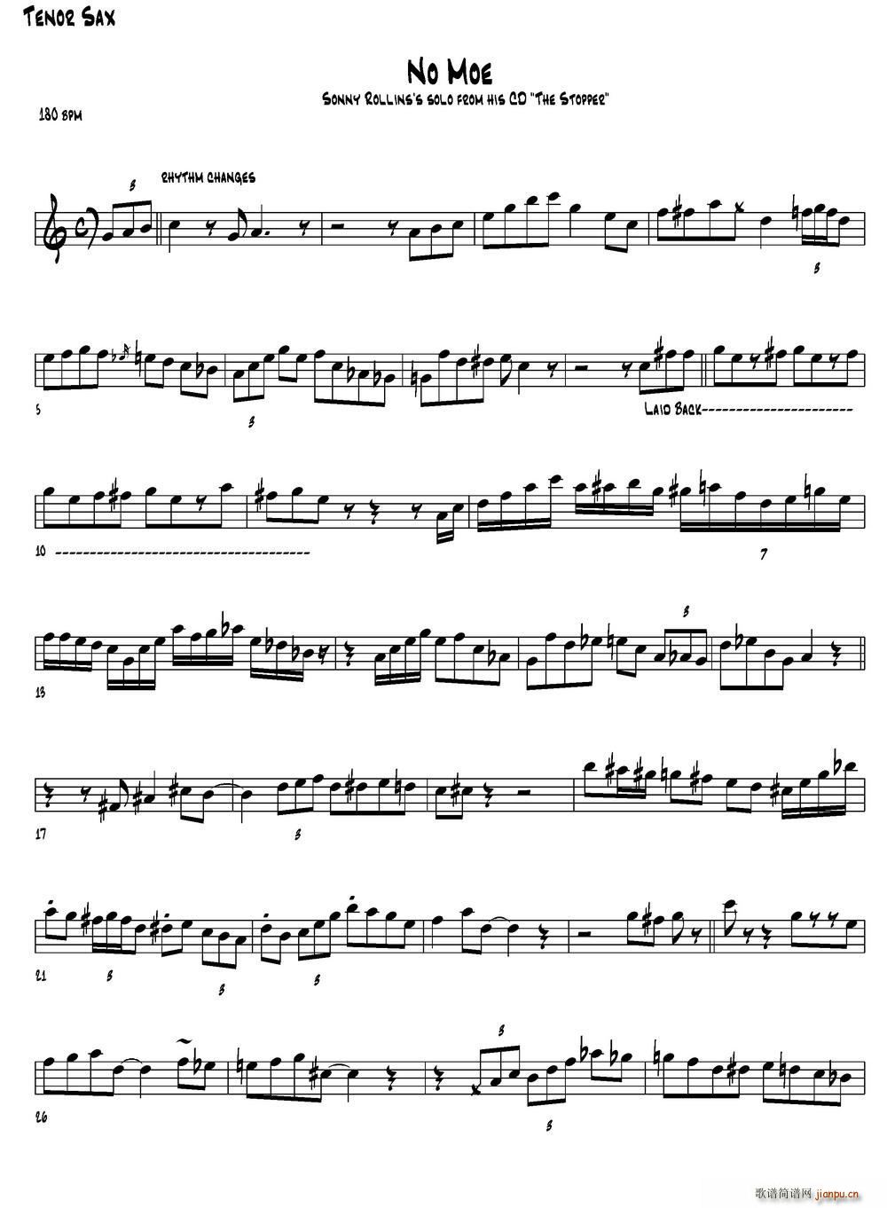 No Moe(六字歌谱)1