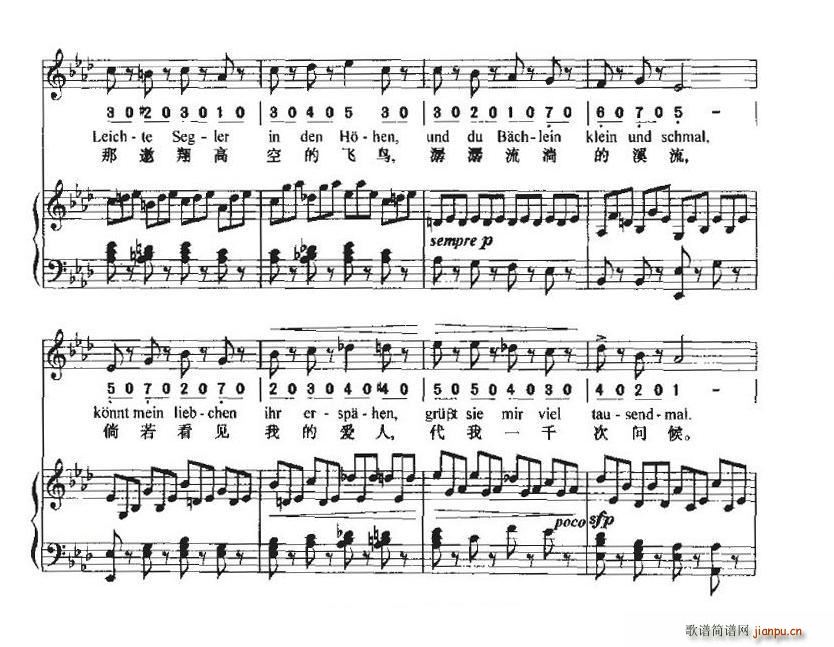 致远方的恋人(六字歌谱)12