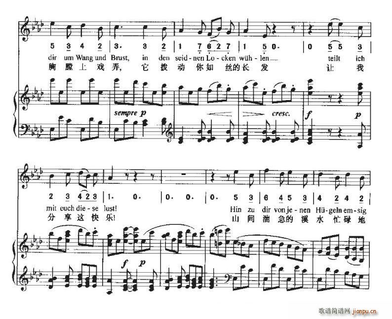 致远方的恋人(六字歌谱)20