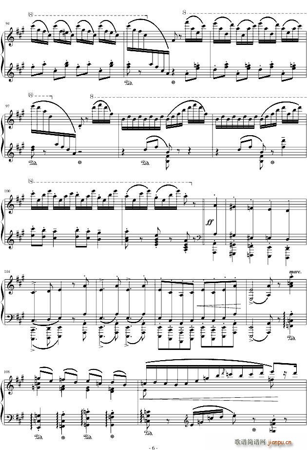 拉科奇进行曲(六字歌谱)6