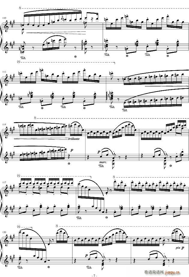 拉科奇进行曲(六字歌谱)7