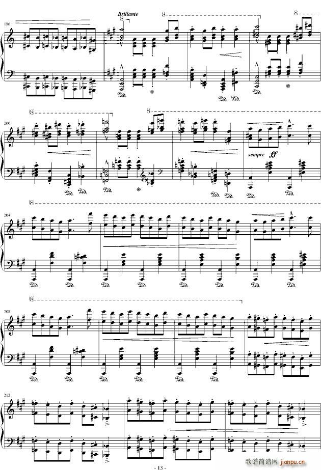 拉科奇进行曲(六字歌谱)13