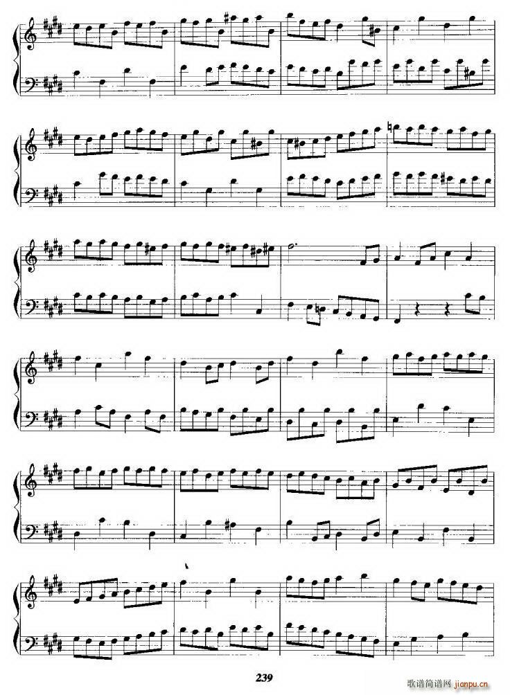 第六法国组曲(六字歌谱)9