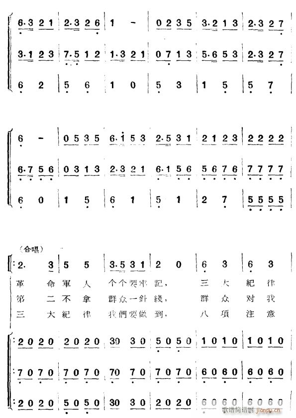 金沙江畔3(五字歌谱)1