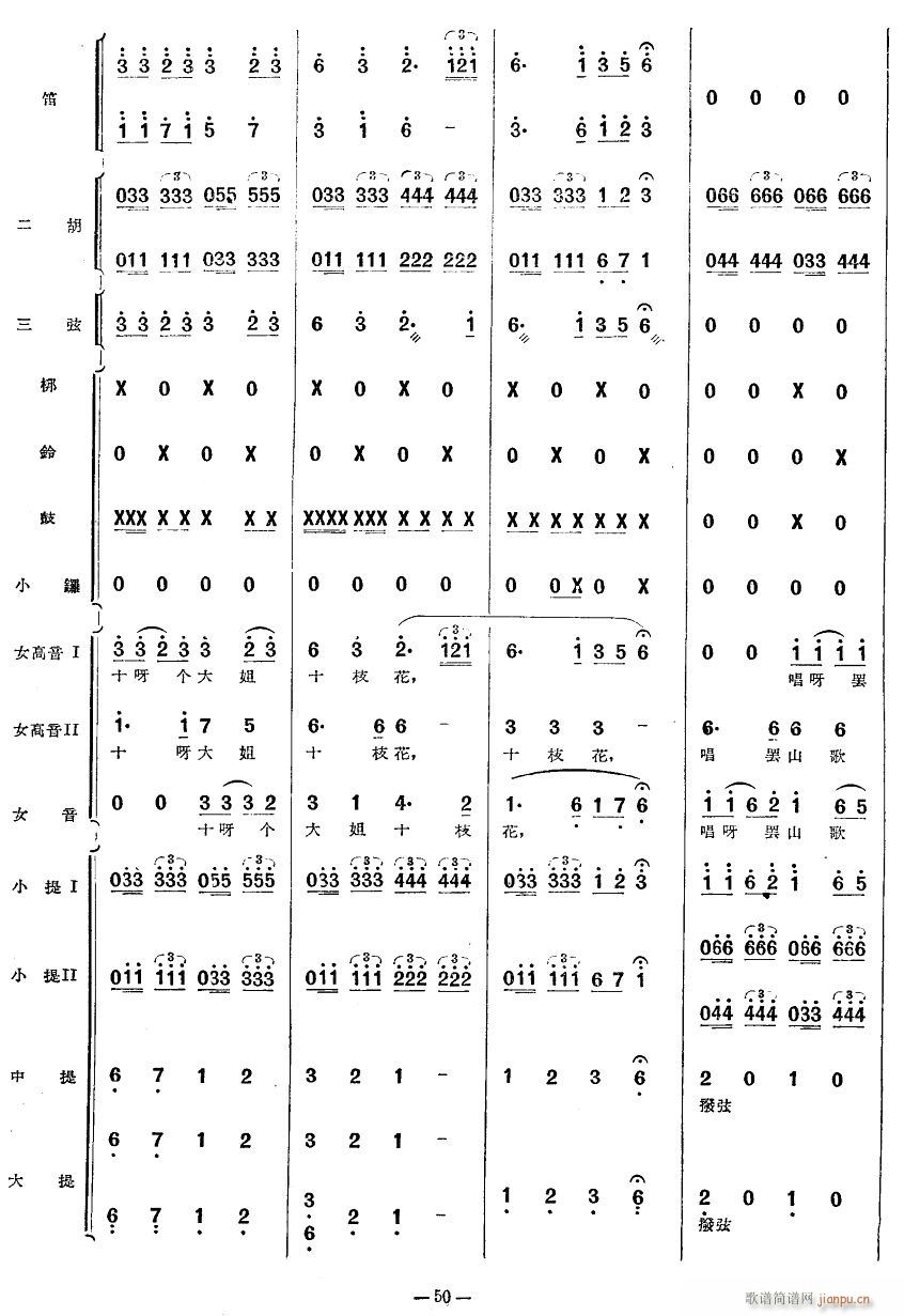 十大姐舞曲24(七字歌谱)1