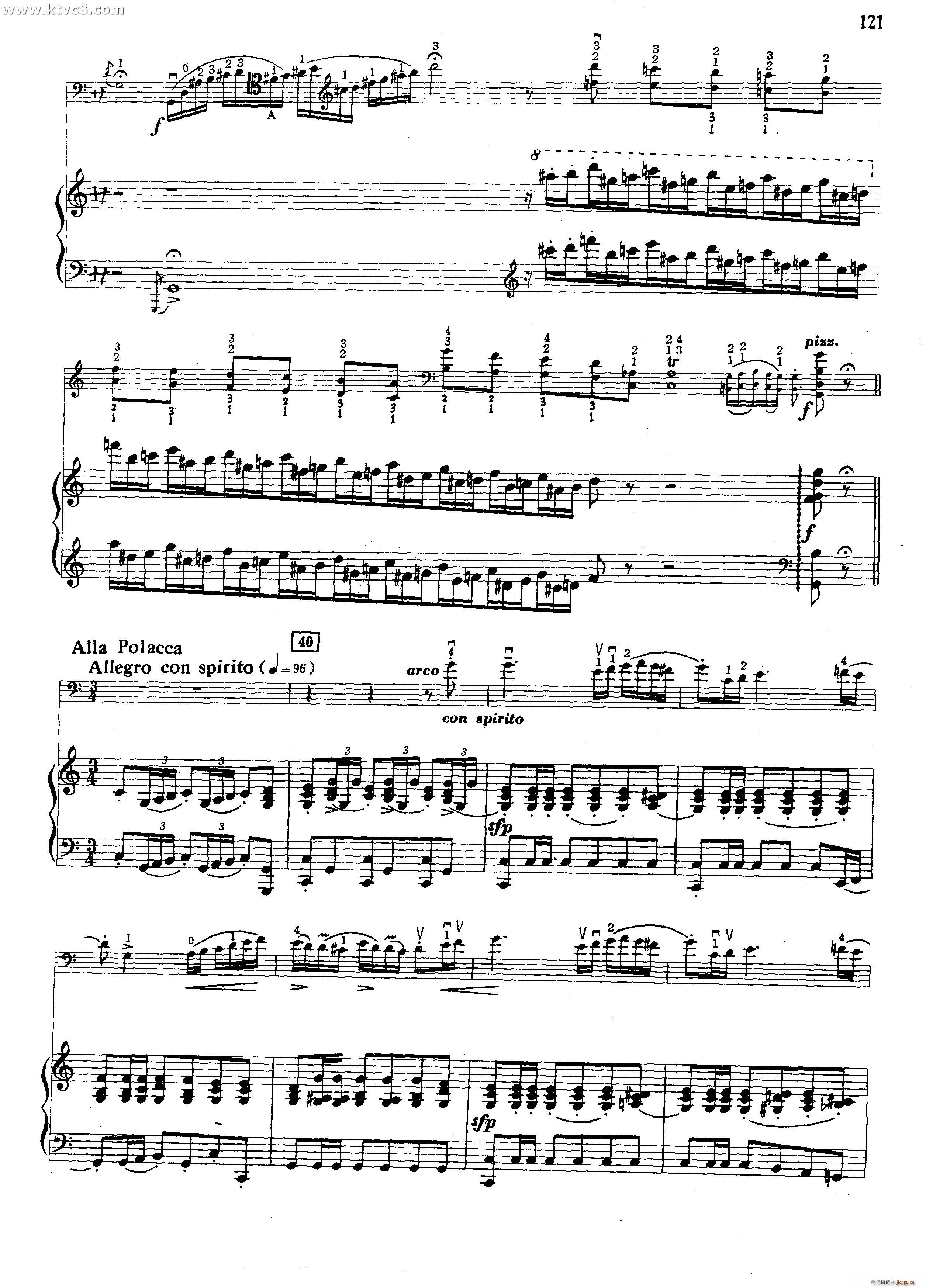 辉煌的波兰舞曲(七字歌谱)5