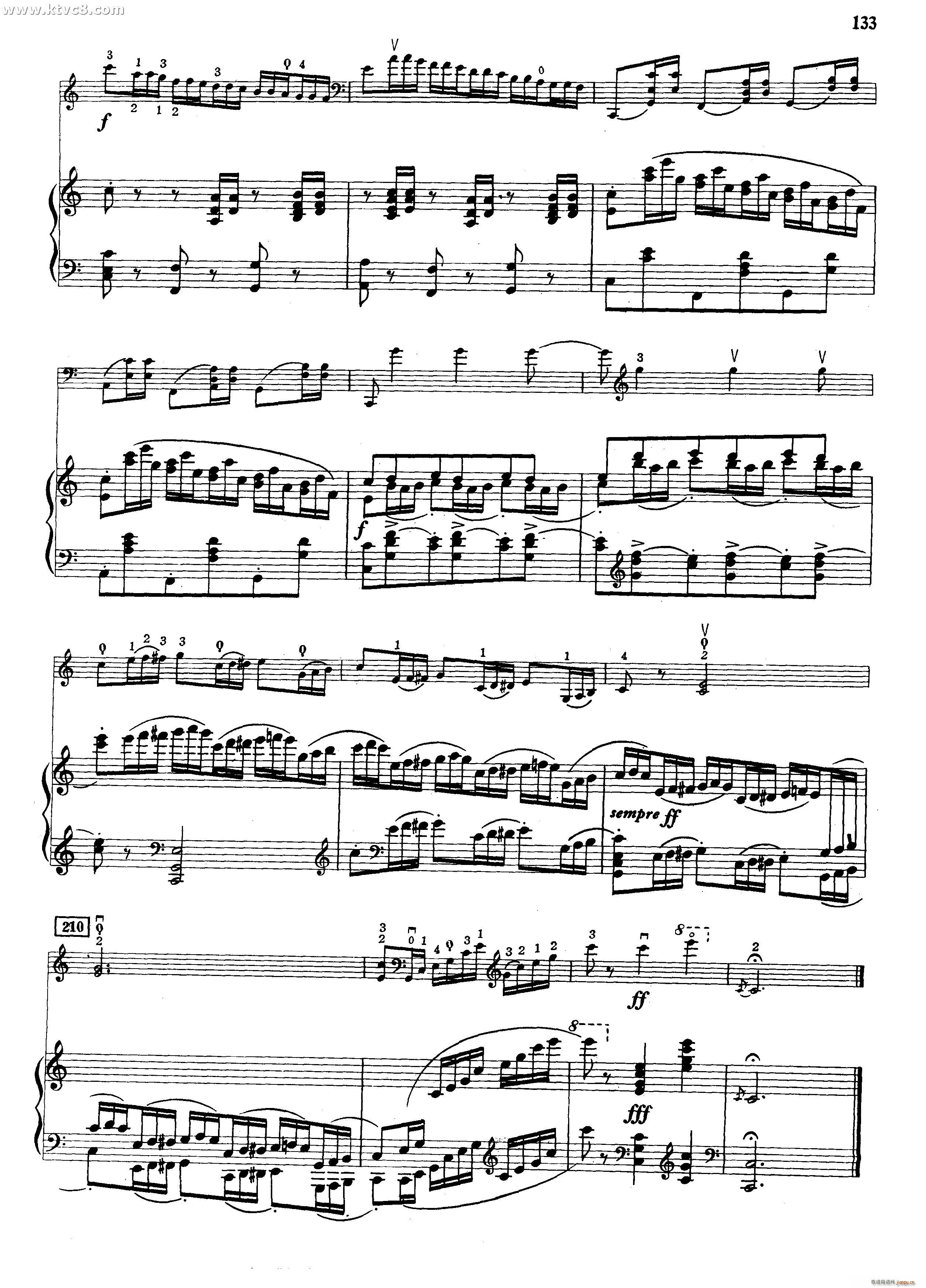 辉煌的波兰舞曲(七字歌谱)17