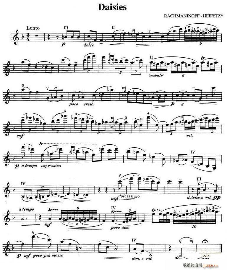 Daisies(七字歌谱)1