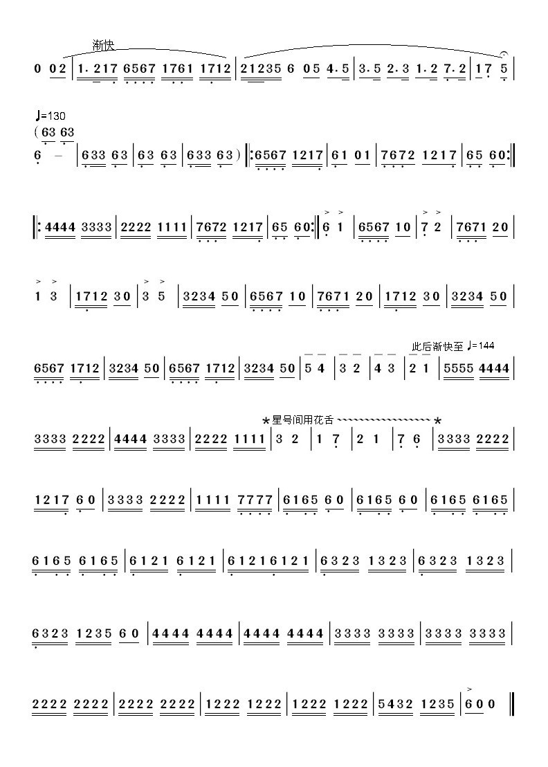 塔塔尔族舞曲2(七字歌谱)1