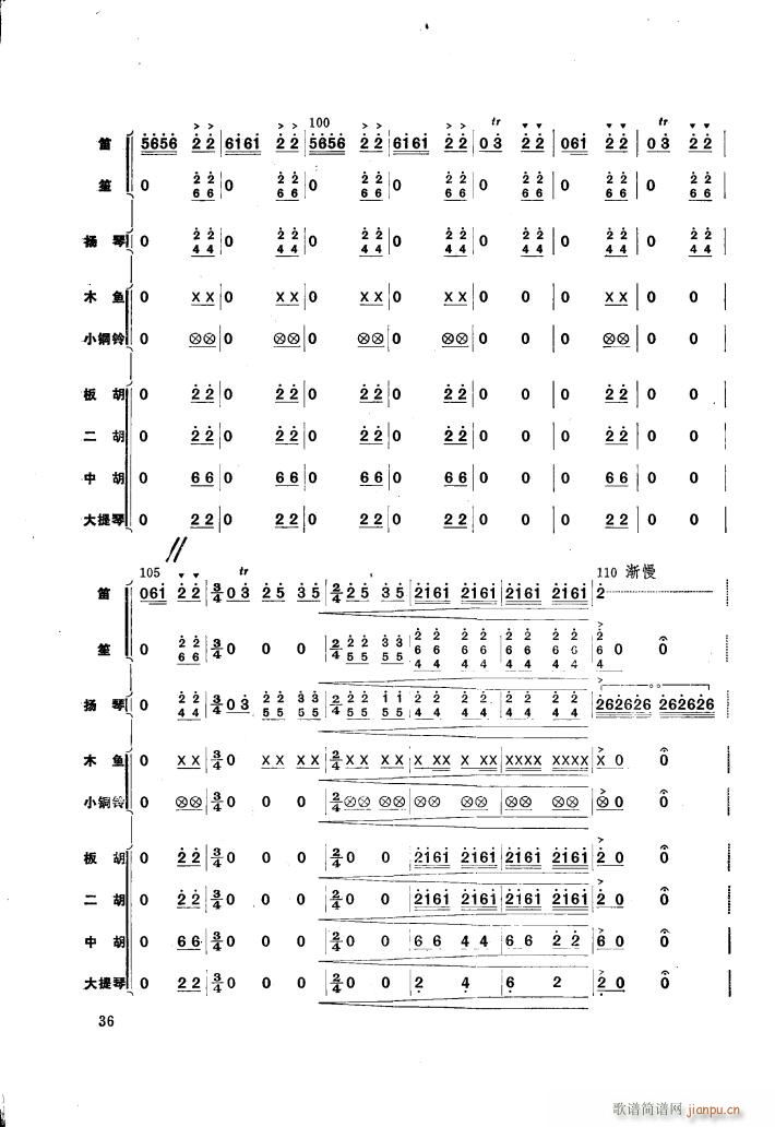 边区运输队(五字歌谱)9